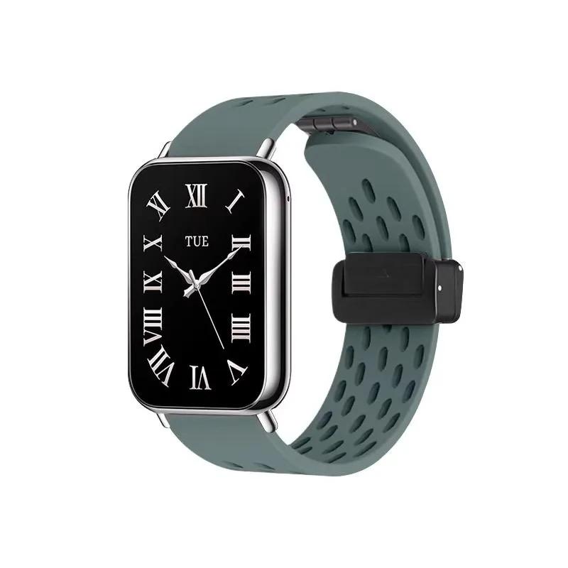 Silicone Strap for Redmi Watch 9 8 Magnetic Buckle Sports Band for Mi Band 9pro 8pro Correa Breathable Bracelet Accessories