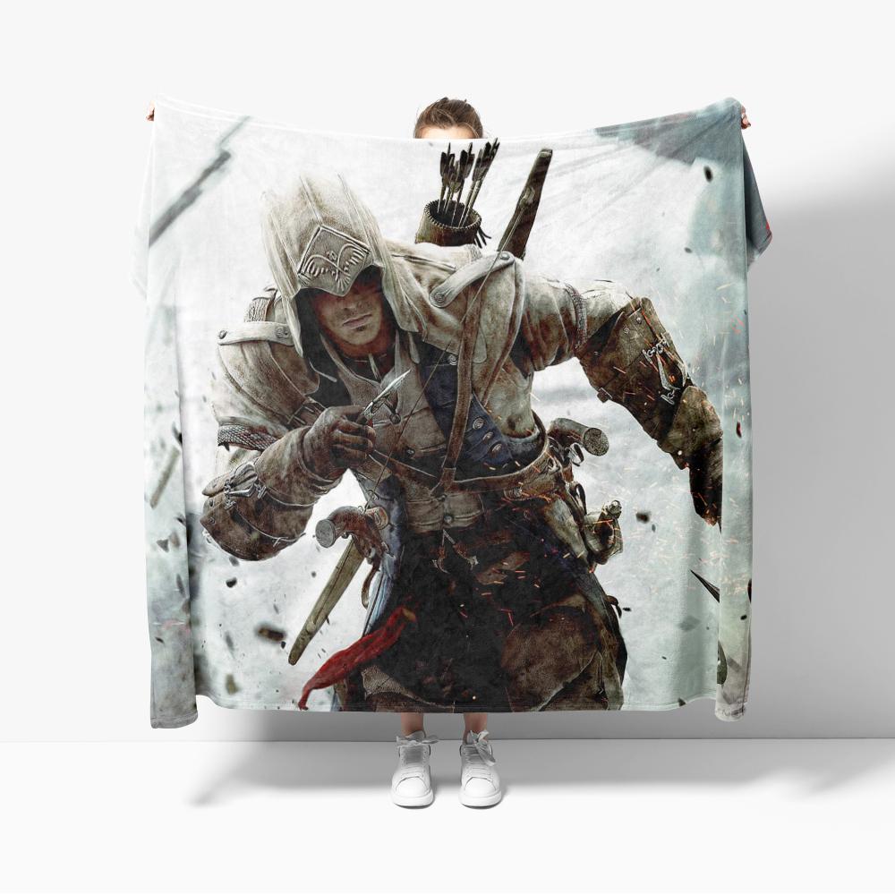 Assassins Blankets Soft Warm Flannel Creeds Throw Blanket Bedding for Bed Living Room Home Sofa