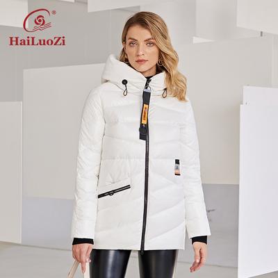 2022 neue Winter frauen Jacke Warme und Dicke Kurze Fashion Zipper Design Mit Kapuze Stehkragen Weiblich Parka Frauen Mantel 886