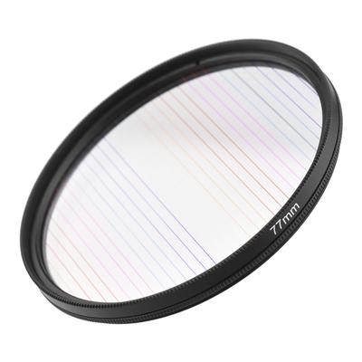 Filtro de lente Rainbow Streak de 77 mm, efectos especiales, filtro de vidrio óptico anamórfico para cámaras DSLR