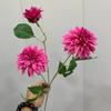 New 72cm Artificial Dahlia Flower 3 Heads Floral Arrangement Faux Flower Long Branch Hydrangea Flower Photography Prop