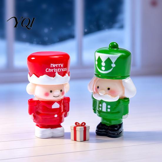 Holiday Decoration Supplies for Crafts Mini Christmas Figurines, Small Dollhouse Decorations, Micro Landscape Decorative Resin Pieces Crafting