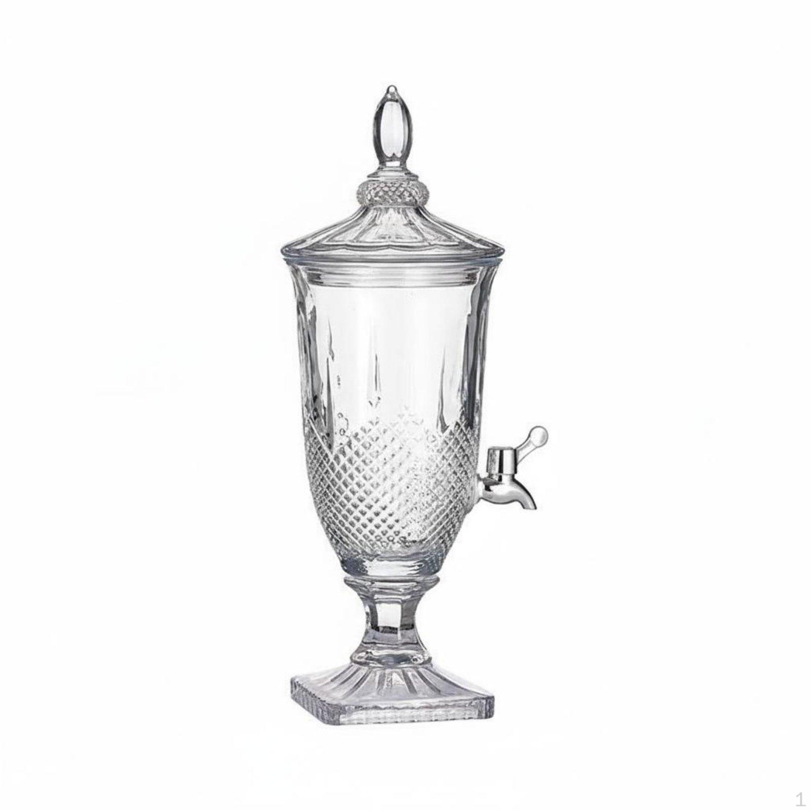 Juice Jug Transparent Glass Beverage Dispenser