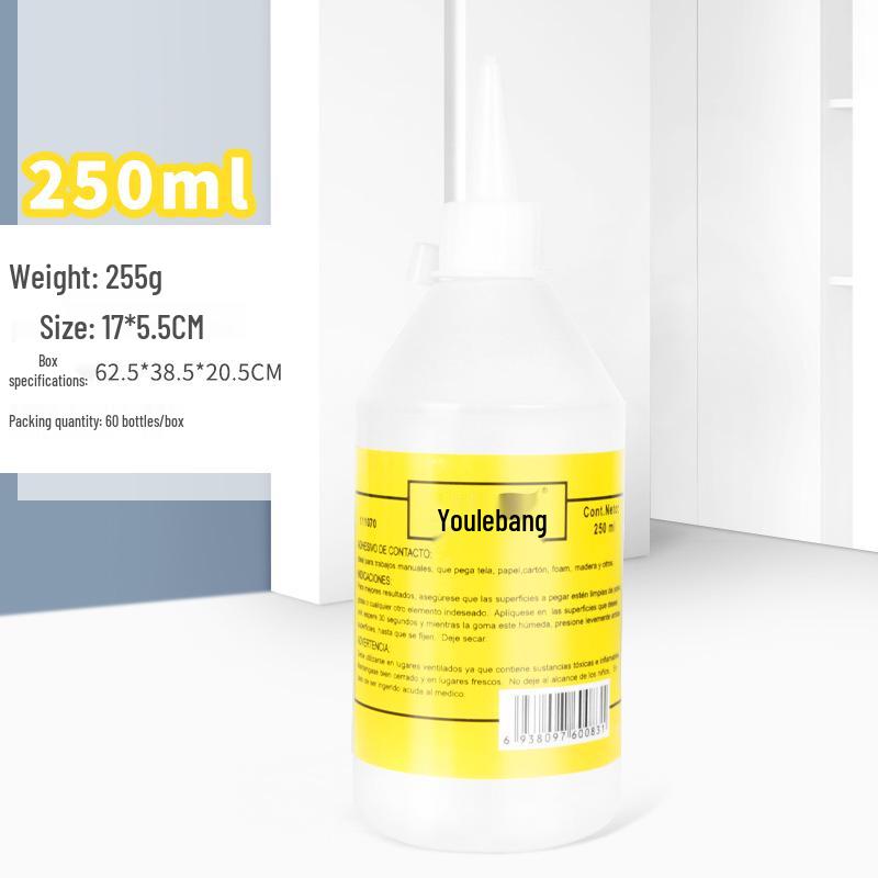 Children's DIY 30ml Transparent Alcohol Glue for Crafting with Non-woven Fabric, Hemp Rope, and Buttons.
