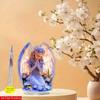 2D Flat Prayer Angel Acrylic Tabletop Decor, Flower, Suitable for Wall Decoration, Porch, Room, Villa, Accents Home, Hallway, or Workplace - Rustic Fa