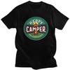Custom Happy Camper No Complaints Tshirt for Men Short Sleeves T Shirt Adventure Camping Camp Tshirts Pure Cotton Tee Gift