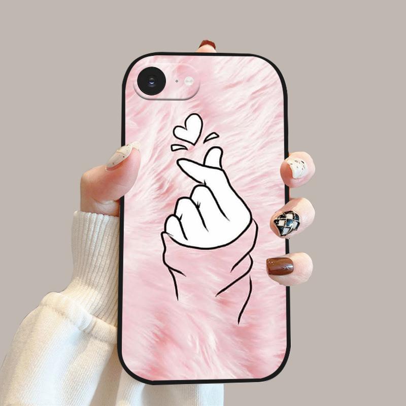 Case For iPhone 16e 5G Fashion Cartoon Soft Silicone TPU Phone Cover For iPhone SE4 Coque Apple SE 4 Shockproof Bumper Shells