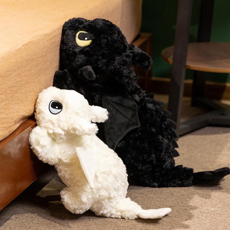 Toothless Plush Stuffed Animal Dragon Toy, Ultra Soft Night Fury Pillow Pet, Cuddly Bed Buddy Gift for Boys Girls