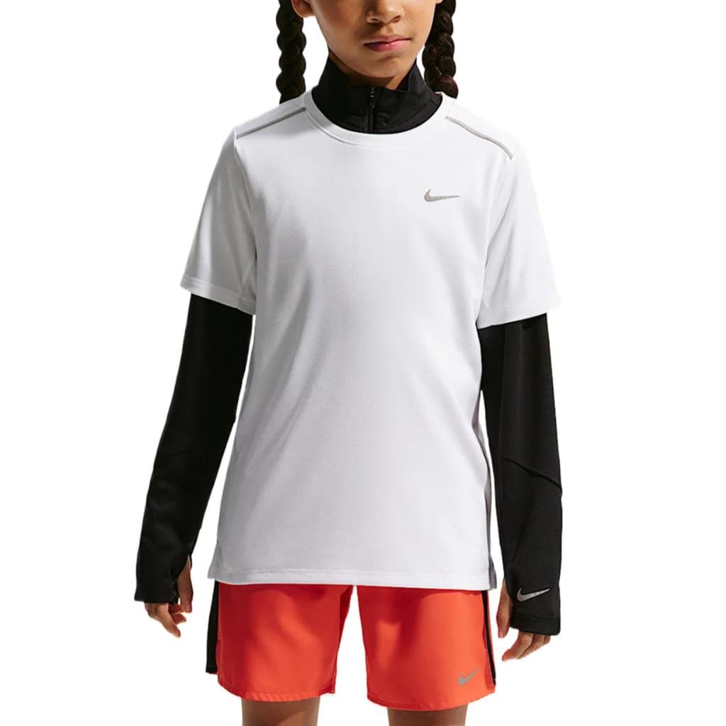 Nike Miler Dri-FIT Moisture-Wicking Lightweight Crew Neck T-Shirt Kids tops IF2425-100