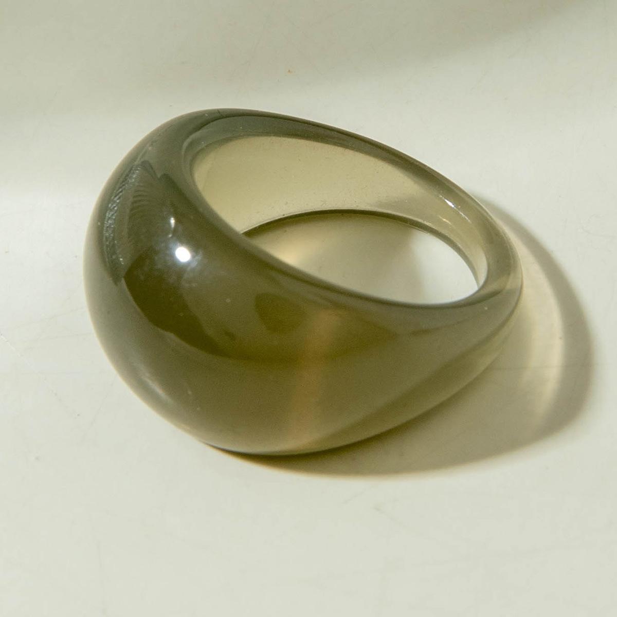 

Accessories Geometric Punk Style Retro Ring, Glossy Acrylic Ring Ring Wholesale