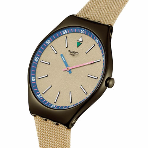 Swatch Sunkade Sandstone SYXM100 Watch, Beige