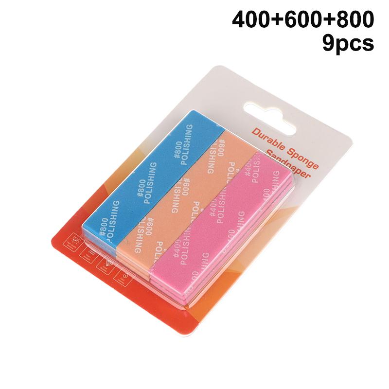 

9Pcs For Assembling Model Build Tools Hobby DIY MS-E400~1200 Semi-rigid Sanding Sticks Plastic Model Polishing Rod