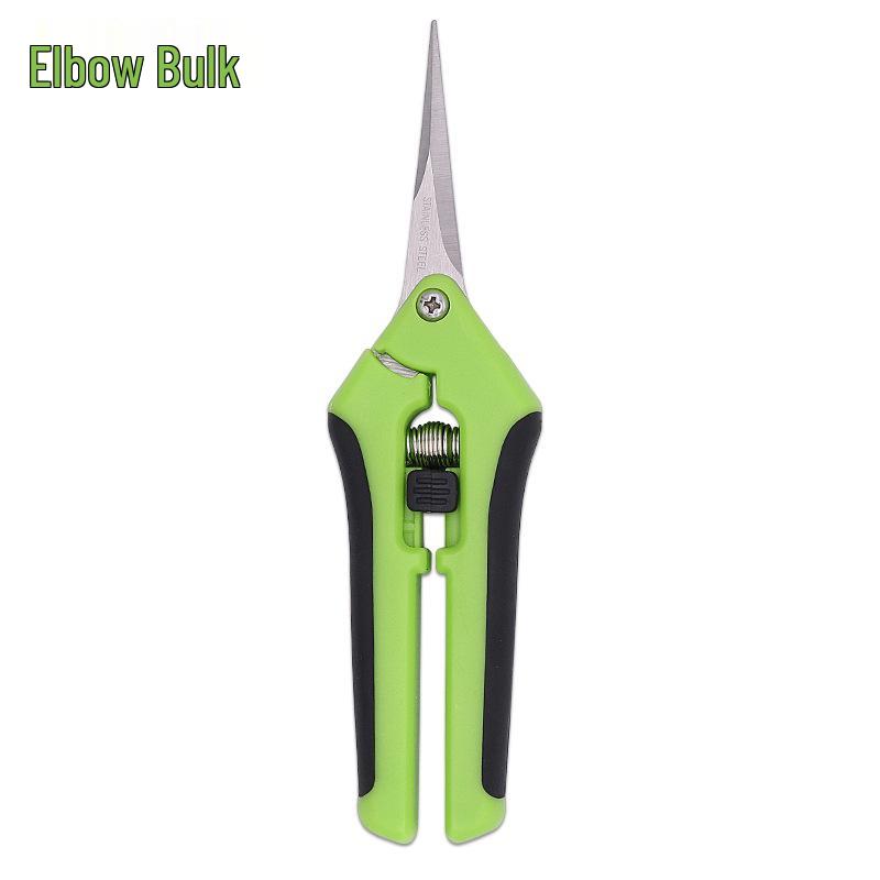 

Stainless Steel Pruning Shears for Branch and Fruit Thinning - Includes Straight and Bent Heads for Gardening, Grapes, and Vegetables.