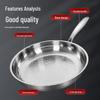 Handon 304 Stainless Steel Hammered Honeycomb Frying Pan