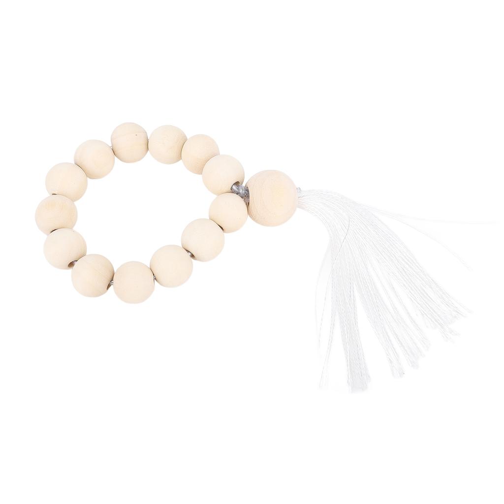 10PCS Wood Beads Garland Multifunctional Wood Beads Wall Hanging Accents for Doll House Decoration