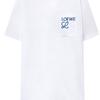 LOEWE T-Shirts Men's White Crew Neck Moderate Straight Fit H526Y22X99-2100