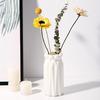 Ceramic Look Plastic Vase Nordic Boho Style Vase Modern Flower Arrangement Container for Kitchen Living Bedroom Home Decor