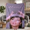 Ariana Grande Custom Flannel Blankets Soft Warm Cozy Throws for Home Decor Holiday Gifts