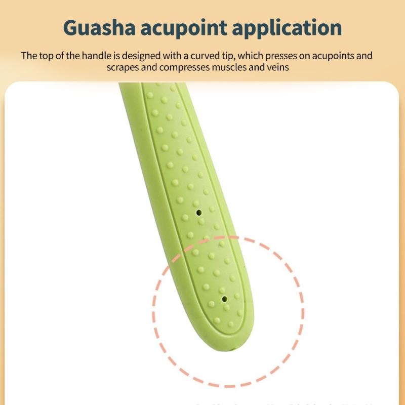 34cm Heat Resistant Silicone Gua Sha Board Weighted Ventilated Massage Stick For Professional and And Home Health