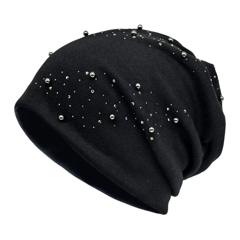 Breathable Skull Cap Slouch Stretchy Pullvoer Hat for Everyday Fashion and Muslims Women Daily Wear Comfortable Headwear
