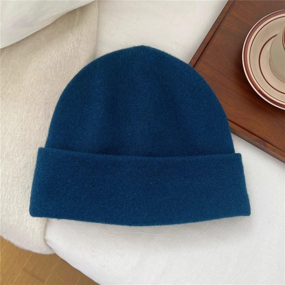 

Woolen Knitted Cap for Women A Versatile and Face Enhancing Small Ear Protecting Woolen Cap for Autumn and Winter
