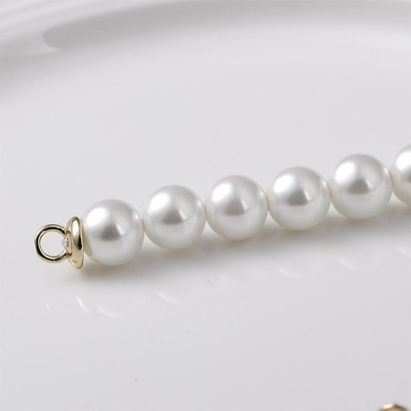 Elegant Pearls Bead Clasp Ends Decorative Pearls Ends Connectors for Custom Jewelry and Garment Accessories