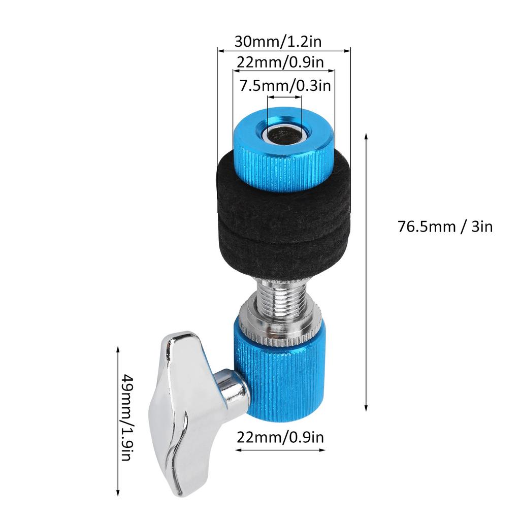 HiHat Clutchs Aluminum Alloy Standard Jazz Drum Kits Percussion Instrument Accessories(Blue )