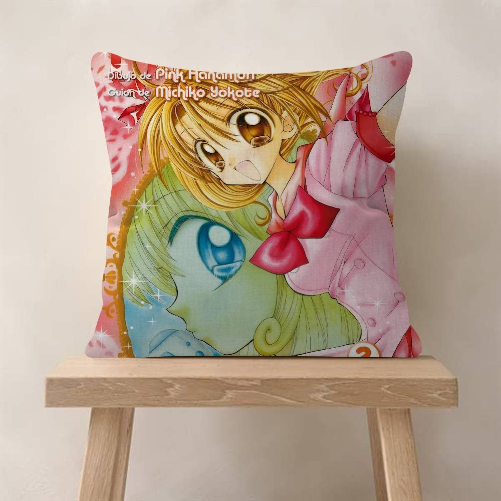 Anime MMermaid Melody Pichi Pichi Pitch  Office Cushion Pillowcase Car Cushion Cover45X45CM Lumbar Pillowcase Sofa Pillowcover