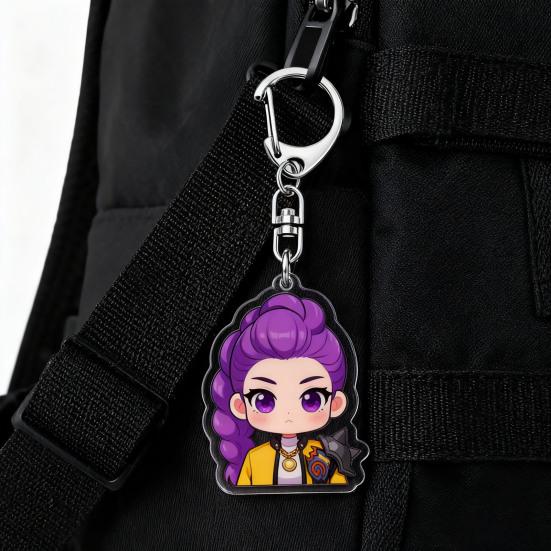 Witch Hunters Keychain Rich Character Modeling Lightweight Portable Key Chain Vibrant Color