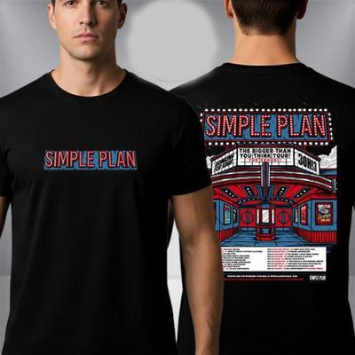 Neu!! Simple Plan The Bigger Than You Think Tour 2026 T-Shirt