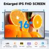 Siaviala N2 16" Portable Monitor | 1920x1200 IPS | 360° Rotatable & Magnetic | Ultrahin 0.76kg