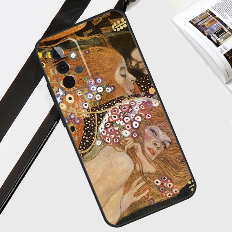 Gustav Klimt Art Case For Samsung Galaxy A12 A22 A32 A52 A56 A36 A26 A16 A06 A54 A34 A14 A13 A53 A15 A35 A55