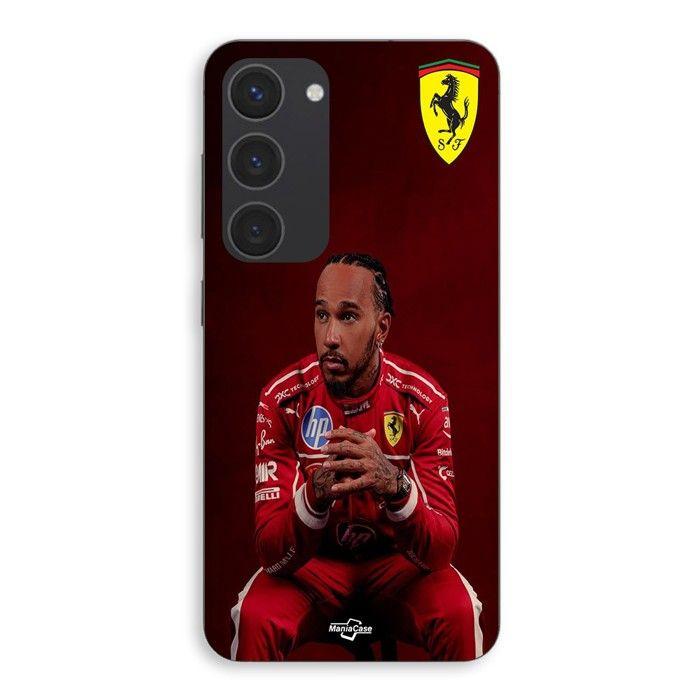 Coque Pour Samsung Galaxy S23 Hamilton Scuderia Ferrari official wallpaper Maniacase