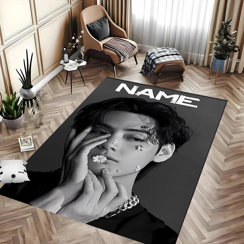 Custom Personalization Jimin Area Rug - Perfect For Kitchen, Bathroom,Laundry Room Decor Large Size Available,Gift All Seasons