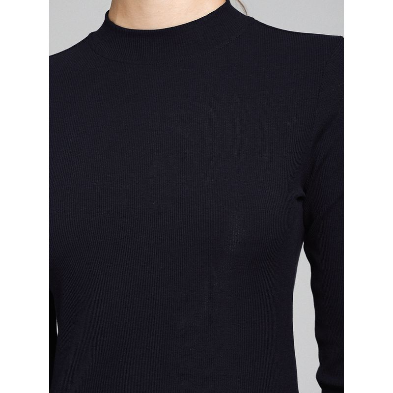 Half-High Collar Long Sleeves T-shirt Female 2025 Spring & Fall New Arrival Elegant Slim Looking Fashion All-Match Modal Bottoming Shirt Tops