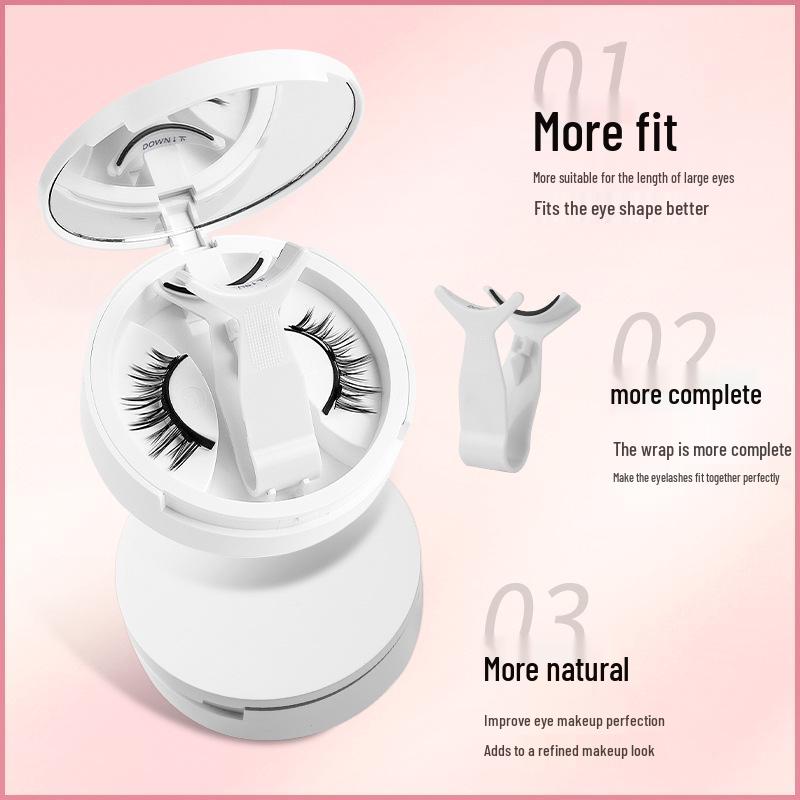 Magnetic False Eyelashes: Natural Set with Easy-to-Use Tweezers and Portable Case