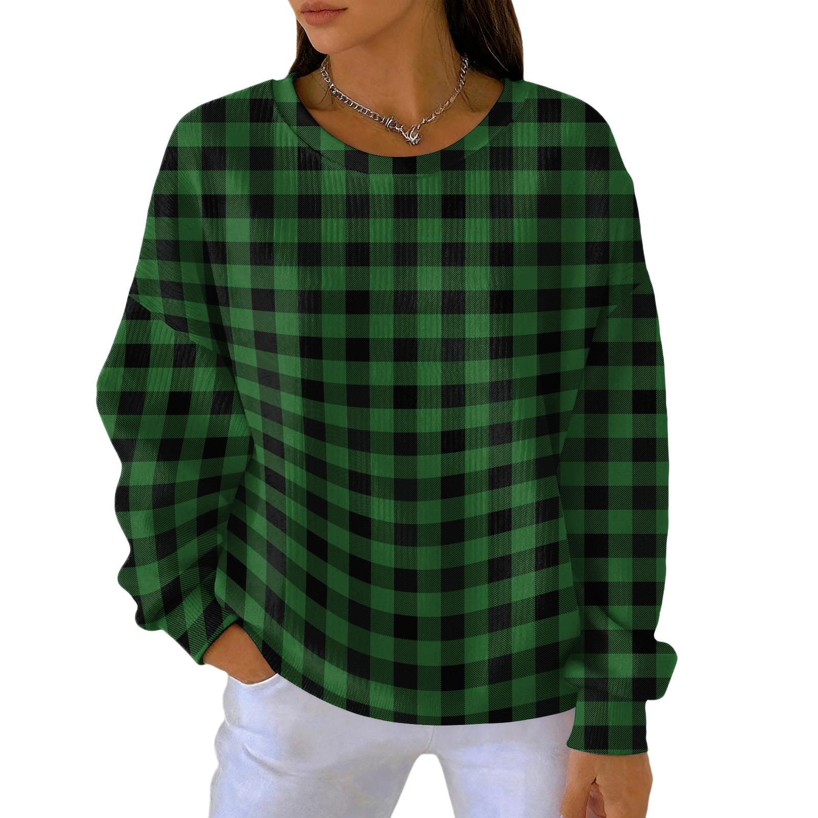 

Women s Fashion Casual Gradient Tie-Dye Print Pullover Sports Long-Sleeve Top L зелёный