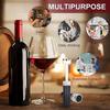 Vacuum Wine Stopper Reusable Stoppers with Built-in Vacuum Pump Leakproof Wine Bottle Sealer Silicone Caps,Wine Saver 5