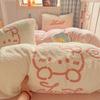 Winter Plush Velvet Bedding Set: Flannel Fleece Sheets & Teddy Duvet Cover