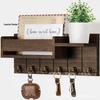 Stock Simple Wooden Wall Shelf & Key Holder - Solid Wood, Wall-Mounted for Entrance Hall
