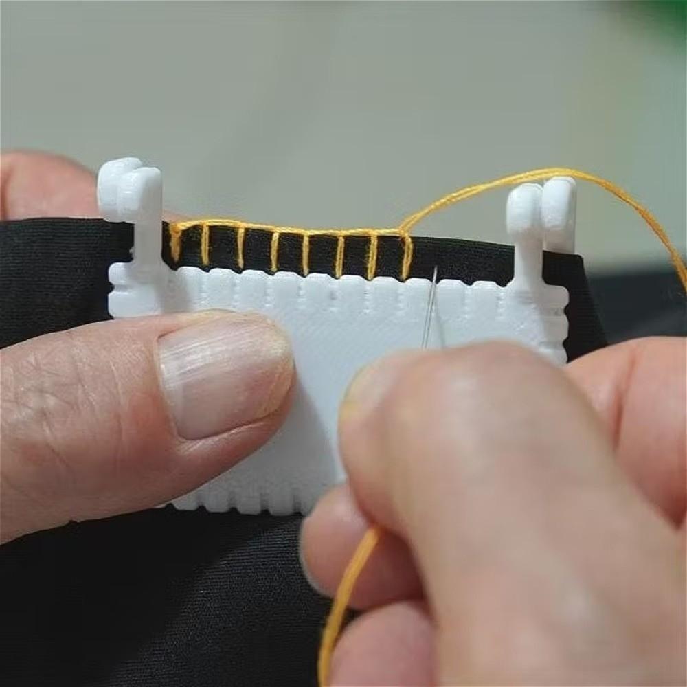Easy-To-Grip Handle Seam Guide Clip Precise 1.5-4mm Hemming Measuring Tool Crafting