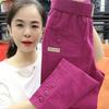 Women's Spring and Autumn Loose  Cotton Radish Pants Solid Color Thin Section Nine-minute Pants