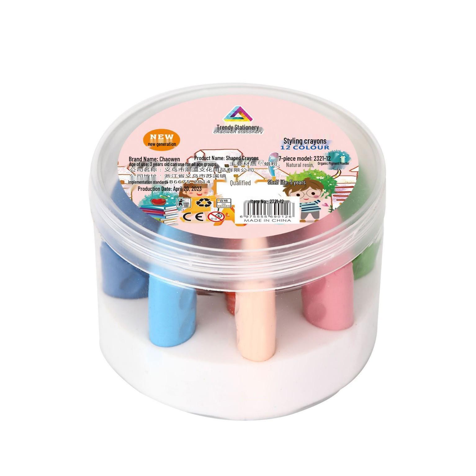 Non-Toxic Children s Grip-Friendly Washable Crayons