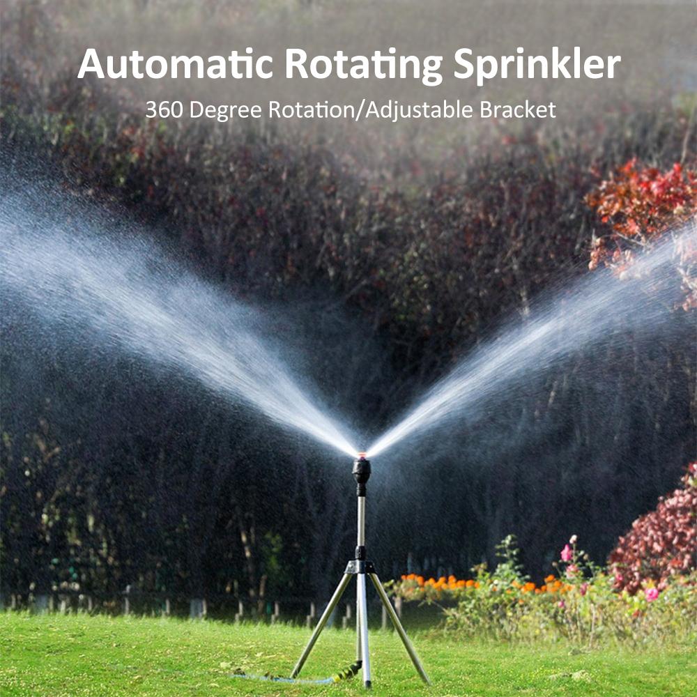 Stativsprinkler für den Hof, rotierender Stativsprinkler, automatische 360-Grad-Großflächenabdeckung