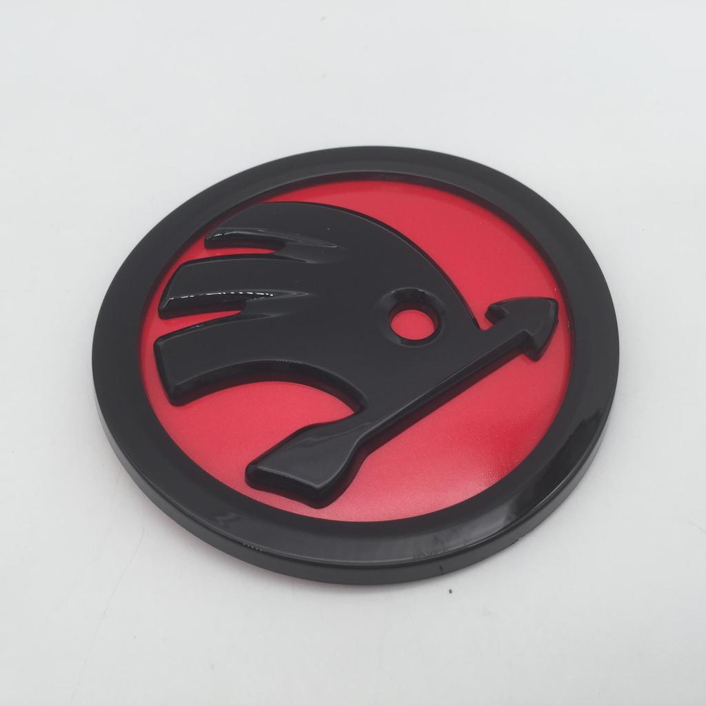 ADZ1 10pcs for SKODA Octavia Superb Car Emblem Front Grille Head Hood Bonnet Rear Tail Bumper Trunk Sticker Badge Styling Accessories