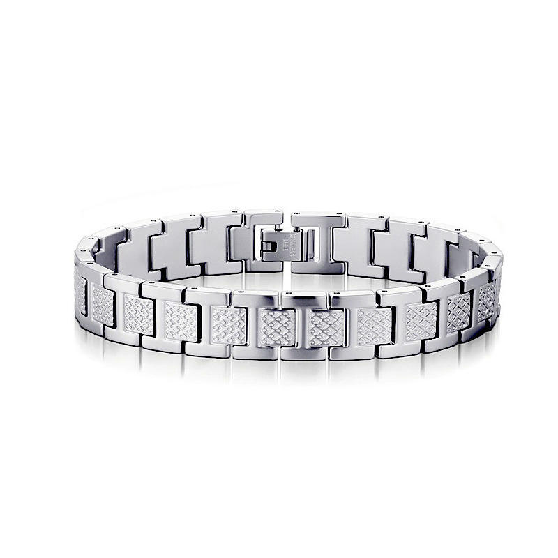 Stainless Steel Black 316L Magnetic Biological Enamel Skin Bracelet