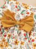 3-delige kledingset voor peuter baby meisje, bloemen slingertop met strik + shorts + hoofdband, zoet, lieflijk, modieus pak voor kinderen meisje 1-5 jaar