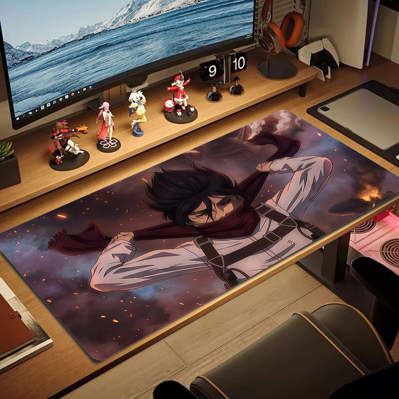 Attack On Titan Print  Cushion Non-slip Laptop Tablet Big Mousepad XXL Mat Mini PC Playmat With Lock Edge