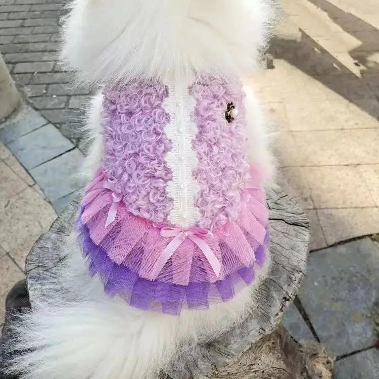 Cat Dress Winter Dog Pets Clothing Chihuahua Yorkshire Terriers Maltese Pomeranian Schnauzer Poodle Bichon Frise Dog Clothes