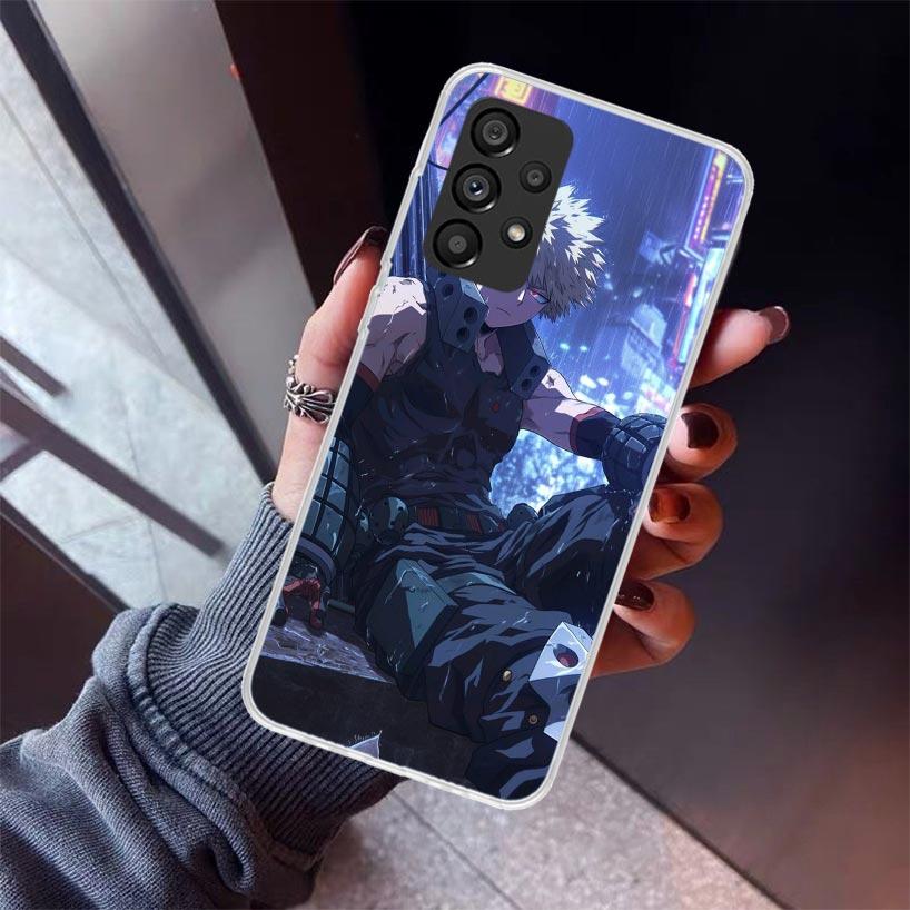 Bakugou Katsuki MHA My Hero Phone Case For Samsung Galaxy A17 A57 A37 A16 A26 A36 A56 A15 A25 A35 A55 A14 A13 A54 A53 A34 A24 A3